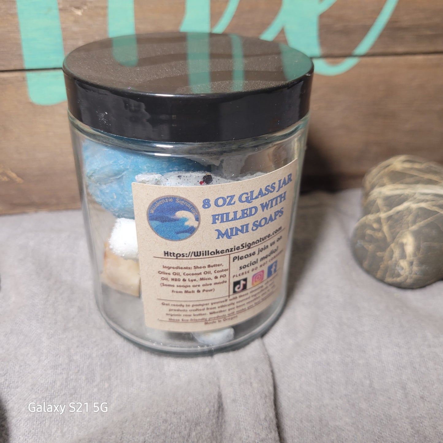 Mini Soaps in Glass Jar