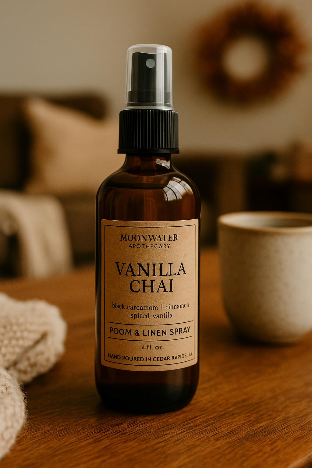 Vanilla Chai - REED DIFFUSER & ROOM SPRAY -- Spiced, Sweet Cream Aroma