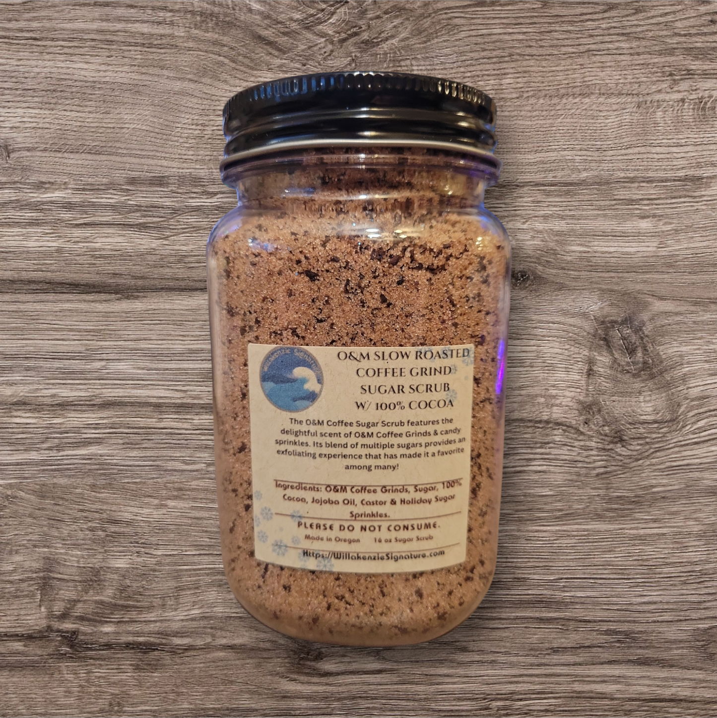 16oz O&M Slow Roasted Coffee Sugar Scrub