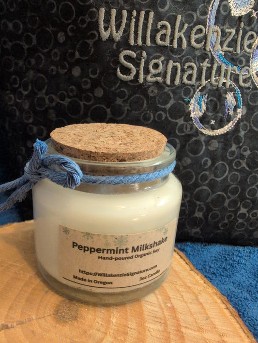 3oz Mini Candle Peppermint Milkshake