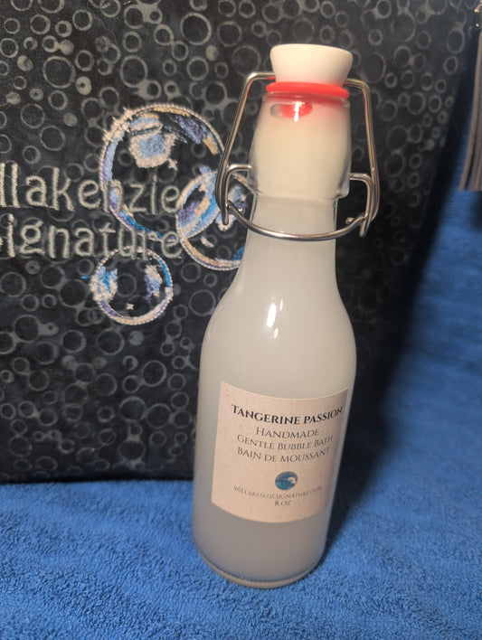 Tangerine Almond Honey Gentle Bubble Bath (CAUTIONS NOT FOR BABIES AND INFANTS)