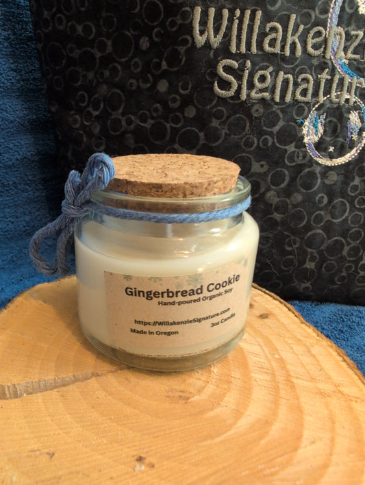 3oz Mini Candle Gingerbread Cookie