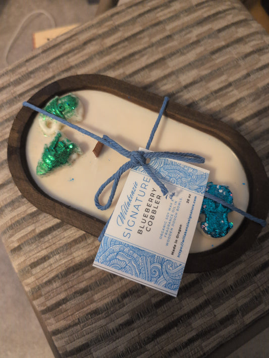 Dough Bowl Candle - Blueberry Cobbler 20oz